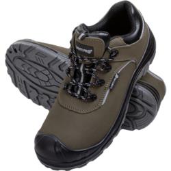 Buty robocze zielono-czarne skóra nubukowa S3 SRC (44) Lahti Pro L3043844