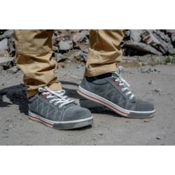 Półbuty zamszowe szaro-czerwone SB SRA (44) Lahti Pro L3040744