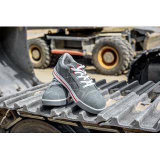Półbuty zamszowe szaro-czerwone SB SRA (44) Lahti Pro L3040744