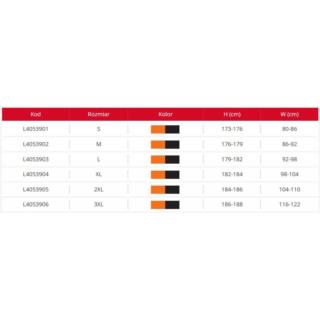 Spodnie robocze ceglasto-czarne stretch L Lahti Pro L4053903