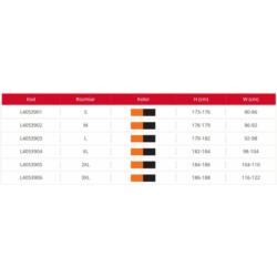 Spodnie robocze ceglasto-czarne stretch 2XL Lahti Pro L4053905