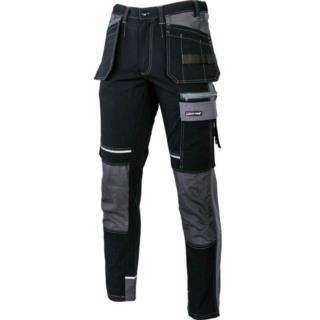 Spodnie robocze czarno-szare ze wzmocnieniem 3XL Lahti Pro L4052006