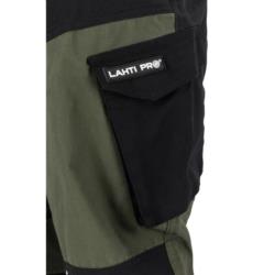 Spodnie robocze ochronne stretch zielono-czarne 3XL Lahti Pro L4053806