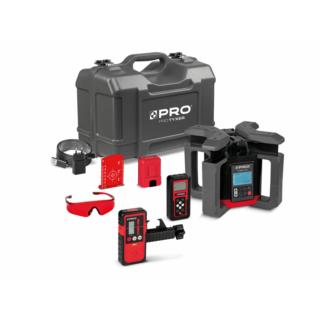 Laserowy niwelator rotacyjny Tyxer R3 z czerwoną wiązką i detektorem PRO-L1324