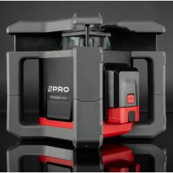 Laserowy niwelator rotacyjny Tyxer R3 z czerwoną wiązką i detektorem PRO-L1324