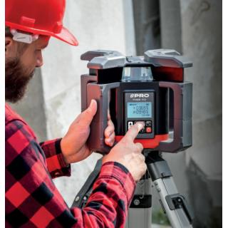 Laserowy niwelator rotacyjny Tyxer R3 z czerwoną wiązką i detektorem PRO-L1324