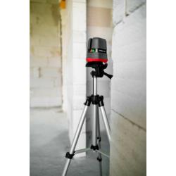 Laserowy niwelator rotacyjny Tyxer R1 z czerwoną wiązką i detektorem PRO-L1321