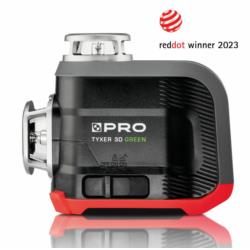 Laser wieloliniowy Tyxer 3DG zielony 3×360° z samopoziomowaniem