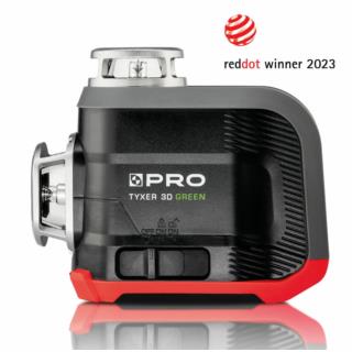 Laser wieloliniowy Tyxer 3DG zielony 3×360° z samopoziomowaniem