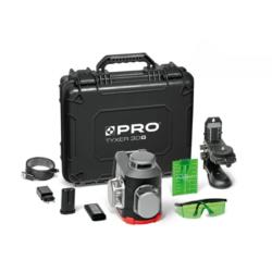 Laser wieloliniowy Tyxer 3DG Zestaw PLUS zielony 3×360° PRO-L1307