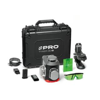 Laser wieloliniowy Tyxer 3DG Zestaw PLUS zielony 3×360° PRO-L1307