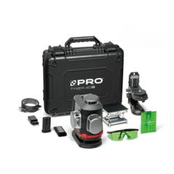 Laser wieloliniowy Tyxer 4DG Zestaw PLUS zielony 4×360° PRO-L1309
