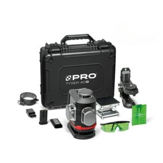 Laser wieloliniowy Tyxer 4DG Zestaw PLUS zielony 4×360° PRO-L1309