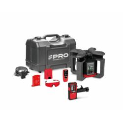 Laserowy niwelator rotacyjny Tyxer R2 z czerwoną wiązką i detektorem PRO-L1322