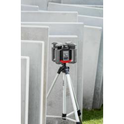 Laserowy niwelator rotacyjny Tyxer R2 z czerwoną wiązką i detektorem PRO-L1322