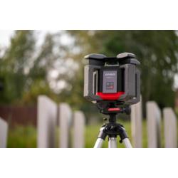 Laserowy niwelator rotacyjny Tyxer R1 z czerwoną wiązką i detektorem PRO-L1321