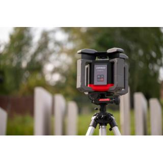 Laserowy niwelator rotacyjny Tyxer R1 z czerwoną wiązką i detektorem PRO-L1321