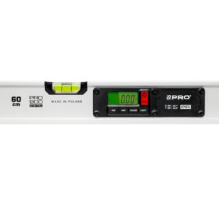 Poziomnica cyfrowa PRO900 Digital M 60 biała z magnesami z pokrowcem