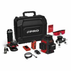 Laser wieloliniowy PRO-AQ3DR (czerwona wiązka) Zestaw Plus