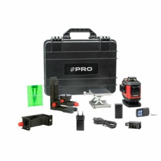 Laser wieloliniowy PRO LK-4DB (niebieska wiązka) Zestaw