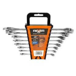 Zestaw kluczy płasko-oczkowych z grzechotką 8-17mm Rexxer RA-05-154 8szt/op
