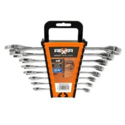Zestaw kluczy płasko-oczkowych z grzechotką 8-17mm Rexxer RA-05-154 8szt/op