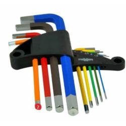 Klucze imbusowe kolorowe długie 1,5-10mm Rexxer RA-05-393 9szt/op