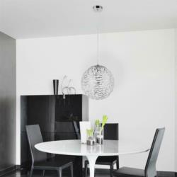 Lampa Wisząca Sufitowa Adria Rabalux E27 60W Srebrna 6100