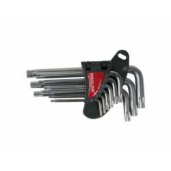 Klucze Torx CrV zestaw 9 elementów T10-T50 Proline 48339