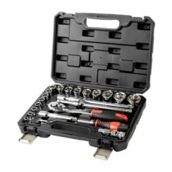 Zestaw kluczy nasadowych z grzechotką 1/2" 26szt. PRO-WK403