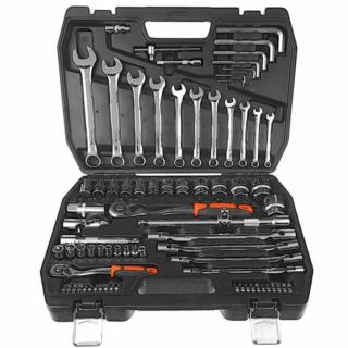 Zestaw kluczy nasadowych 1/2" 1/4" 77 elementów Rexxer RA-05-458