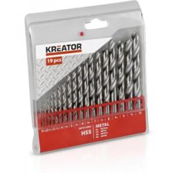 Wiertła do metalu HSS TiN 1-10mm Kreator KRT012102 10szt/op