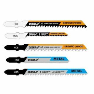 Zestaw brzeszczotów do wyrzynarki HCS 100mm Dedra 08T001 5szt/op