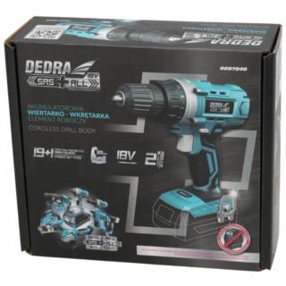 Wiertarko-wkrętarka akumulatorowa 18V 35Nm Dedra DED7040