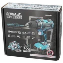 Wiertarko-wkrętarka akumulatorowa 18V 50Nm Dedra DED7041