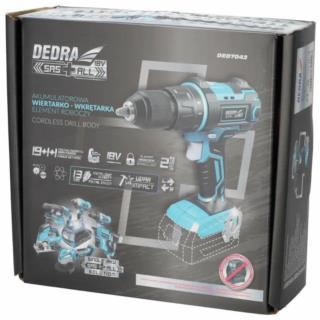 Wiertarko-wkrętarka udarowa 18V 50Nm Dedra DED7042