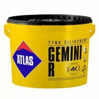 Tynk silikonowy Gemini R N15 baza szara 25kg Atlas