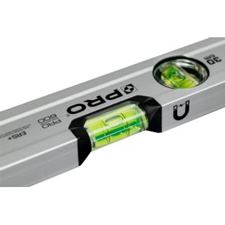 Poziomnica anodowana z magnesami 30cm PRO 3-01-01-A6-030 Poziomnica anodowana z magnesami 30cm PRO 3-01-01-A6-030