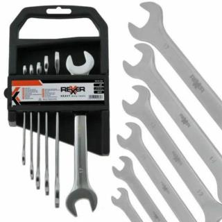 Klucze płaskie dwustronne 6-17mm Rexxer RA-05-230 6szt/op Klucze płaskie dwustronne 6-17mm Rexxer RA-05-230 6szt/op
