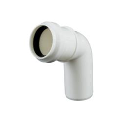 Kolano kanalizacyjne PCV nastawne kula 32mm białe Tycner 673