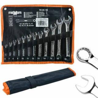 Zestaw kluczy płasko-oczkowych 6-22mm Rexxer RA-05-193 12szt/op