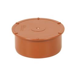 Korek do kanalizacji zewnętrznej PCV 200mm oranż Tycner 9545