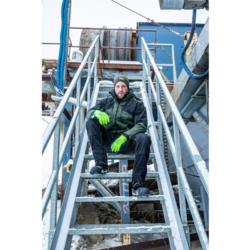 Kurtka zimowa ocieplana zielono-czarna 3w1 z odpinaną podpinką M Lahti Pro L4093902