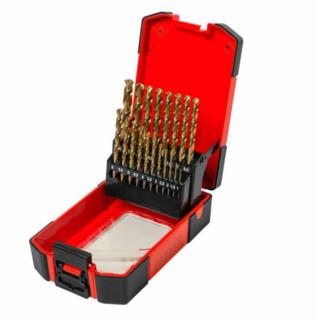 Zestaw wierteł tytanowanych HSS Pro PRO-WZ001 19szt/op