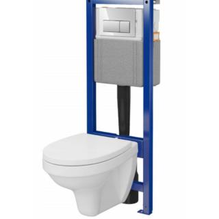 ZESTAW C71 STELAŻ+PRZYCISK CHROM BŁ.+MISKA CERSANIT S701-849 ZESTAW C71 STELAŻ+PRZYCISK CHROM BŁ.+MISKA CERSANIT S701-849