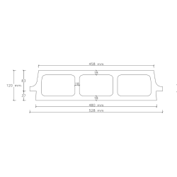 Pustak stropowy Rector RP12
