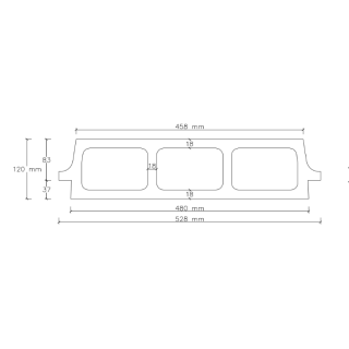 Pustak stropowy Rector RP12