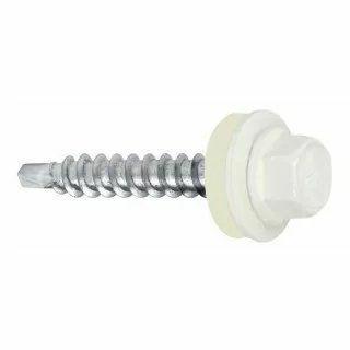 Wkręty farmer OD samowiercące do drewna 4,8x35 mm z podkładką T14 biały Koelner 250szt/op