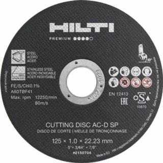 Tarcza do cięcia stali AC-D SP 125x1.0 Hilti Tarcza do cięcia stali AC-D SP 125x1.0 Hilti