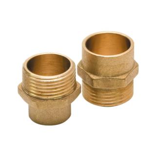 Nypel mosiężny gwintowany 15x1/2" Tycner 9028/K